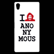 Coque Sony Xperia Z5 Premium I love anonymous