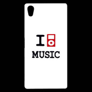 Coque Sony Xperia Z5 Premium I love Music