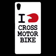 Coque Sony Xperia Z5 Premium i love Cross Motor