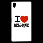 Coque Sony Xperia Z5 Premium I love Belgique