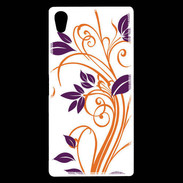 Coque Sony Xperia Z5 Premium motif flora violet