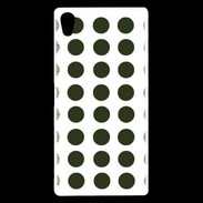 Coque Sony Xperia Z5 Premium pois vert foncé