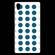 Coque Sony Xperia Z5 Premium pois turquoise