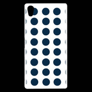 Coque Sony Xperia Z5 Premium pois bleu marine