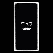 Coque Sony Xperia Z5 Premium moustache noir & blanc