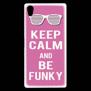 Coque Sony Xperia Z5 Premium Keep Calm Funky Rose