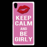 Coque Sony Xperia Z5 Premium Keep Calm Girly Rose