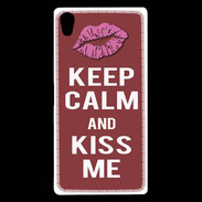 Coque Sony Xperia Z5 Premium Keep Calm Kiss me Brique