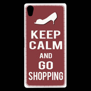 Coque Sony Xperia Z5 Premium Keep Calm Go Shopping Brique