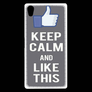 Coque Sony Xperia Z5 Premium Keep Calm Like This Gris