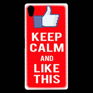 Coque Sony Xperia Z5 Premium Keep Calm Like This Rouge