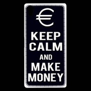 Coque Sony Xperia Z5 Premium Keep Calm Make money Noir