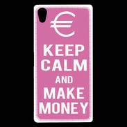 Coque Sony Xperia Z5 Premium Keep Calm Make money Rose