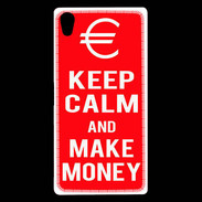 Coque Sony Xperia Z5 Premium Keep Calm Make money Rouge