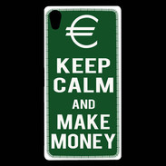 Coque Sony Xperia Z5 Premium Keep Calm Make money Vert