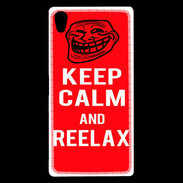 Coque Sony Xperia Z5 Premium Keep Calm Reelax Rouge