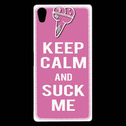 Coque Sony Xperia Z5 Premium Keep Calm Suck me Rose