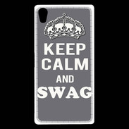 Coque Sony Xperia Z5 Premium Keep Calm Swag Gris