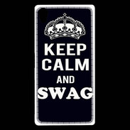 Coque Sony Xperia Z5 Premium Keep Calm Swag Noir