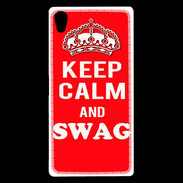 Coque Sony Xperia Z5 Premium Keep Calm Swag Rouge