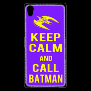 Coque Sony Xperia Z5 Premium Keep Calm Call Batman Violet