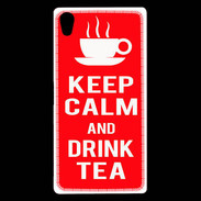 Coque Sony Xperia Z5 Premium Keep Calm Drink Tea Rouge