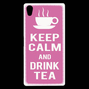 Coque Sony Xperia Z5 Premium Keep Calm Drink Tea Rose