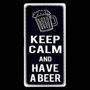 Coque Sony Xperia Z5 Premium Keep Calm Have a beer Noir