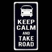 Coque Sony Xperia Z5 Premium Keep Calm Take Road Noir