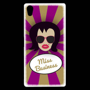 Coque Sony Xperia Z5 Premium Miss business Brune
