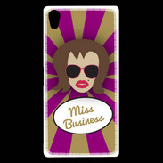 Coque Sony Xperia Z5 Premium Miss business Chatain