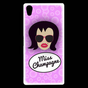 Coque Sony Xperia Z5 Premium Miss Champagne Brune