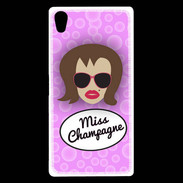 Coque Sony Xperia Z5 Premium Miss Champagne Chatain
