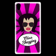 Coque Sony Xperia Z5 Premium Miss Shopping Brune