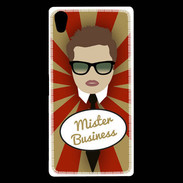 Coque Sony Xperia Z5 Premium Mister Business Chatain
