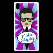 Coque Sony Xperia Z5 Premium Mister Shopping Brun