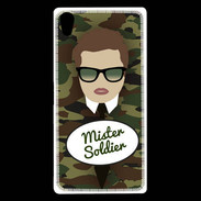 Coque Sony Xperia Z5 Premium Mister Soldier Chatain