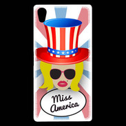 Coque Sony Xperia Z5 Premium Miss USA Blonde