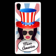 Coque Sony Xperia Z5 Premium Miss USA Brune