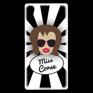Coque Sony Xperia Z5 Premium Miss Corse Chatain