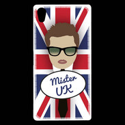 Coque Sony Xperia Z5 Premium Mister UK Chatain