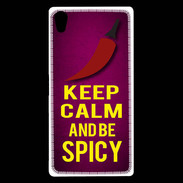 Coque Sony Xperia Z5 Premium Keep Calm and Be Spicy Rose