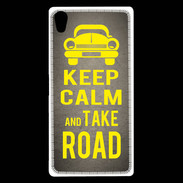 Coque Sony Xperia Z5 Premium Keep Calm and Take o road 2 Gris