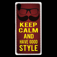 Coque Sony Xperia Z5 Premium Keep Calm and Have a good Style Rouge