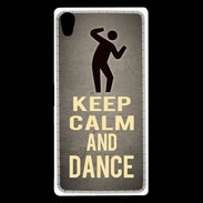 Coque Sony Xperia Z5 Premium Keep Calm and Dance Gris