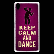 Coque Sony Xperia Z5 Premium Keep Calm and Dance Rose