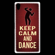 Coque Sony Xperia Z5 Premium Keep Calm and Dance Rouge