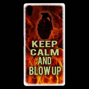 Coque Sony Xperia Z5 Premium Keep Calm and Grenade Feu