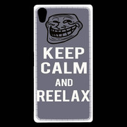 Coque Sony Xperia Z5 Premium Keep Calm and Reelax Gris