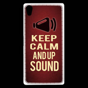 Coque Sony Xperia Z5 Premium Keep Calm and Up Sound Rouge